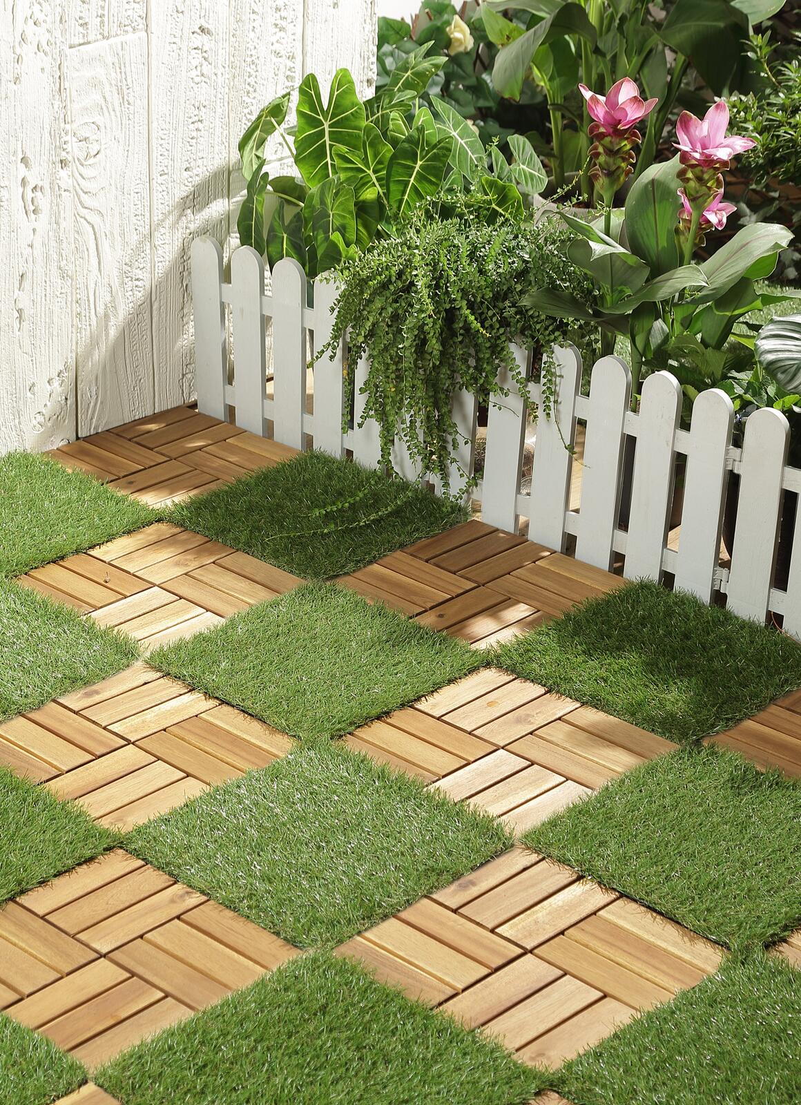 Garden deck tiles outdoor setting